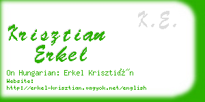 krisztian erkel business card